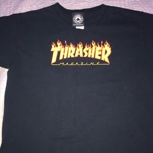thrasher flame shirt !